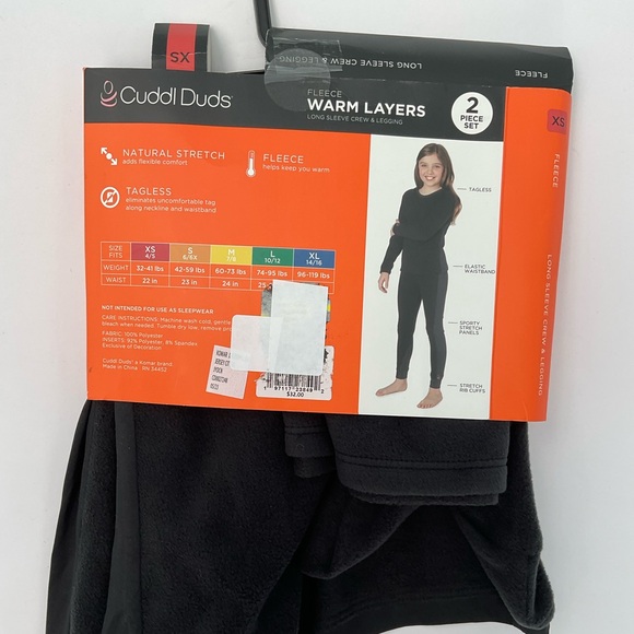 NWT Girls Cuddl Duds 2-piece warm layers set - Picture 4 of 4